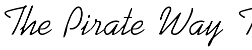 Font : Kaufmann-Script-Regular Custom Text : The Pirate Way Test your own text here Click to download or to view this font on a tshirt that can be custom printed in Bali