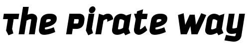 Font : Kautiva-Uni-Black-Italic Custom Text : The Pirate Way Test your own text here Click to download or to view this font on a tshirt that can be custom printed in Bali