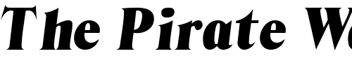 Font : KazanDisplaySSK-Italic Custom Text : The Pirate Way Test your own text here Click to download or to view this font on a tshirt that can be custom printed in Bali