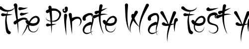 Font : Keetano-Gaijin Custom Text : The Pirate Way Test your own text here Click to download or to view this font on a tshirt that can be custom printed in Bali