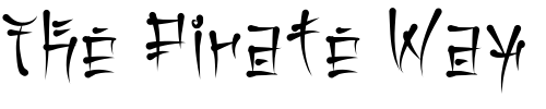 Font : Keetano-Katakana Custom Text : The Pirate Way Test your own text here Click to download or to view this font on a tshirt that can be custom printed in Bali