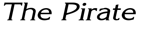 Font : Keira-Wide-Italic Custom Text : The Pirate Way Test your own text here Click to download or to view this font on a tshirt that can be custom printed in Bali