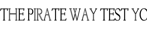Font : KellnearHC Custom Text : The Pirate Way Test your own text here Click to download or to view this font on a tshirt that can be custom printed in Bali