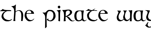 Font : KellsRound Custom Text : The Pirate Way Test your own text here Click to download or to view this font on a tshirt that can be custom printed in Bali