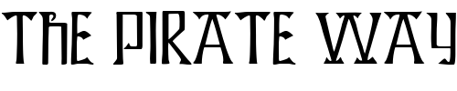 Font : KellsSquare Custom Text : The Pirate Way Test your own text here Click to download or to view this font on a tshirt that can be custom printed in Bali