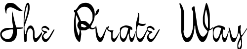 Font : KellyBrown-Regular Custom Text : The Pirate Way Test your own text here Click to download or to view this font on a tshirt that can be custom printed in Bali