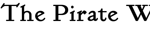 Font : Kelmscott-Roman-NF Custom Text : The Pirate Way Test your own text here Click to download or to view this font on a tshirt that can be custom printed in Bali