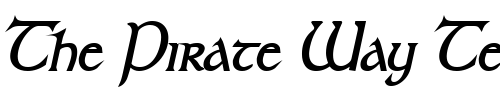 Font : Kelt-Condensed-BoldItalic Custom Text : The Pirate Way Test your own text here Click to download or to view this font on a tshirt that can be custom printed in Bali