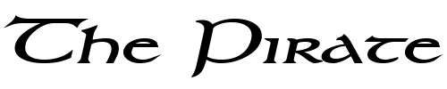 Font : Kelt-Extended-BoldItalic Custom Text : The Pirate Way Test your own text here Click to download or to view this font on a tshirt that can be custom printed in Bali