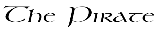 Font : Kelt-Extended-Italic Custom Text : The Pirate Way Test your own text here Click to download or to view this font on a tshirt that can be custom printed in Bali