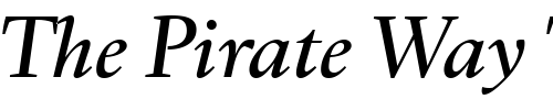 Font : Kennedy-Md-Medium-Italic-GD Custom Text : The Pirate Way Test your own text here Click to download or to view this font on a tshirt that can be custom printed in Bali