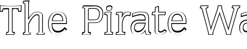 Font : KevinBeckerOutline-Light Custom Text : The Pirate Way Test your own text here Click to download or to view this font on a tshirt that can be custom printed in Bali