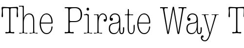 Font : Keyboard-Light-Condensed-SSi-Light-Condensed Custom Text : The Pirate Way Test your own text here Click to download or to view this font on a tshirt that can be custom printed in Bali