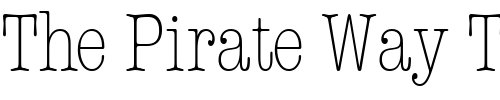 Font : KeyboardLightCondSSK-Regular Custom Text : The Pirate Way Test your own text here Click to download or to view this font on a tshirt that can be custom printed in Bali