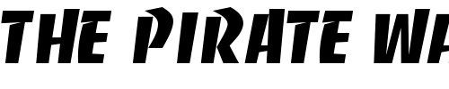 Font : KickStartCapsSSK Custom Text : The Pirate Way Test your own text here Click to download or to view this font on a tshirt that can be custom printed in Bali
