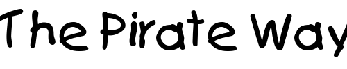 Font : KidType-Regular Custom Text : The Pirate Way Test your own text here Click to download or to view this font on a tshirt that can be custom printed in Bali