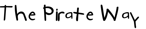 Font : Kidstuff-ExtraBold Custom Text : The Pirate Way Test your own text here Click to download or to view this font on a tshirt that can be custom printed in Bali