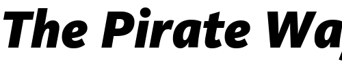 Font : Kievit-Black-Italic Custom Text : The Pirate Way Test your own text here Click to download or to view this font on a tshirt that can be custom printed in Bali