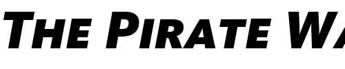 Font : Kievit-Black-Italic-SC Custom Text : The Pirate Way Test your own text here Click to download or to view this font on a tshirt that can be custom printed in Bali