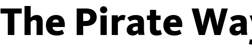 Font : Kievit-Extrabold Custom Text : The Pirate Way Test your own text here Click to download or to view this font on a tshirt that can be custom printed in Bali