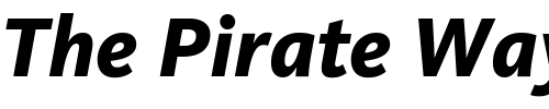 Font : Kievit-Extrabold-Italic Custom Text : The Pirate Way Test your own text here Click to download or to view this font on a tshirt that can be custom printed in Bali