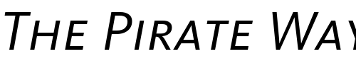 Font : Kievit-Regular-Italic-SC Custom Text : The Pirate Way Test your own text here Click to download or to view this font on a tshirt that can be custom printed in Bali