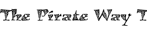 Font : KigaliZigZag Custom Text : The Pirate Way Test your own text here Click to download or to view this font on a tshirt that can be custom printed in Bali