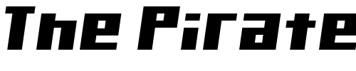 Font : Kiloton-Condensed-Italic Custom Text : The Pirate Way Test your own text here Click to download or to view this font on a tshirt that can be custom printed in Bali