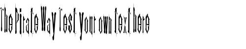 Font : Kinderfeld-AOE Custom Text : The Pirate Way Test your own text here Click to download or to view this font on a tshirt that can be custom printed in Bali