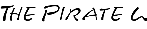 Font : KineticSCapsSSK-Italic Custom Text : The Pirate Way Test your own text here Click to download or to view this font on a tshirt that can be custom printed in Bali
