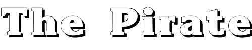 Font : Krone-Shadow Custom Text : The Pirate Way Test your own text here Click to download or to view this font on a tshirt that can be custom printed in Bali