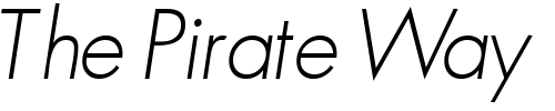 Font : KudosLightSSK-Italic Custom Text : The Pirate Way Test your own text here Click to download or to view this font on a tshirt that can be custom printed in Bali