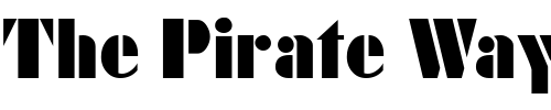 Font : KudosPosterSSK Custom Text : The Pirate Way Test your own text here Click to download or to view this font on a tshirt that can be custom printed in Bali