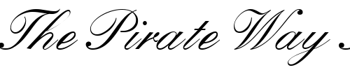 Font : Kuenstler-Script-LT-Medium Custom Text : The Pirate Way Test your own text here Click to download or to view this font on a tshirt that can be custom printed in Bali