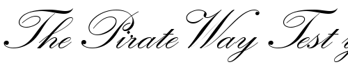 Font : KuenstlerScript-Bold Custom Text : The Pirate Way Test your own text here Click to download or to view this font on a tshirt that can be custom printed in Bali