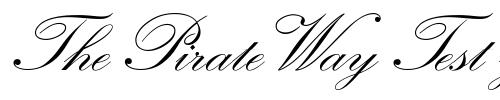 Font : KuenstlerScript-TwoBold Custom Text : The Pirate Way Test your own text here Click to download or to view this font on a tshirt that can be custom printed in Bali
