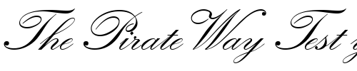 Font : KuenstlerScriptTwo-Bold Custom Text : The Pirate Way Test your own text here Click to download or to view this font on a tshirt that can be custom printed in Bali