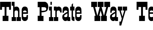 Font : KyhotaOne-Regular Custom Text : The Pirate Way Test your own text here Click to download or to view this font on a tshirt that can be custom printed in Bali