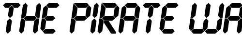 Font : LCD-Ultra Custom Text : The Pirate Way Test your own text here Click to download or to view this font on a tshirt that can be custom printed in Bali