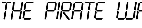 Font : LCD2-Normal Custom Text : The Pirate Way Test your own text here Click to download or to view this font on a tshirt that can be custom printed in Bali