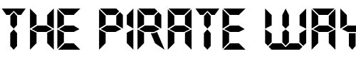 Font : LCDDisplayCapsSSK Custom Text : The Pirate Way Test your own text here Click to download or to view this font on a tshirt that can be custom printed in Bali