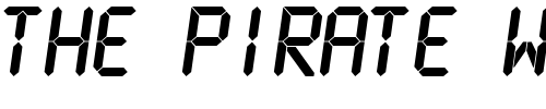 Font : LCDMono-Bold Custom Text : The Pirate Way Test your own text here Click to download or to view this font on a tshirt that can be custom printed in Bali