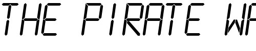 Font : LCDMono-Light Custom Text : The Pirate Way Test your own text here Click to download or to view this font on a tshirt that can be custom printed in Bali