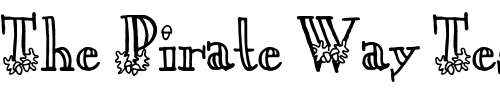 Font : LD-Acorn Custom Text : The Pirate Way Test your own text here Click to download or to view this font on a tshirt that can be custom printed in Bali