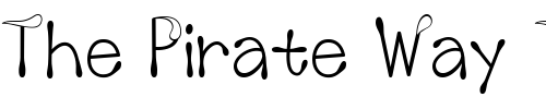 Font : LD-Agua Custom Text : The Pirate Way Test your own text here Click to download or to view this font on a tshirt that can be custom printed in Bali