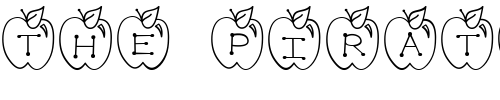 Font : LD-Apple Custom Text : The Pirate Way Test your own text here Click to download or to view this font on a tshirt that can be custom printed in Bali