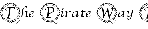 Font : LD-Award Custom Text : The Pirate Way Test your own text here Click to download or to view this font on a tshirt that can be custom printed in Bali