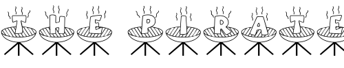 Font : LD-BBQ Custom Text : The Pirate Way Test your own text here Click to download or to view this font on a tshirt that can be custom printed in Bali