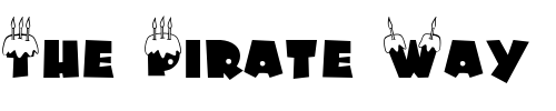 Font : LD-Cake Custom Text : The Pirate Way Test your own text here Click to download or to view this font on a tshirt that can be custom printed in Bali