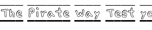 Font : LD-Canoe-Paddle Custom Text : The Pirate Way Test your own text here Click to download or to view this font on a tshirt that can be custom printed in Bali